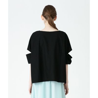 allureville / アルアバイル エアリーループバックスリットプルオーバー アルパカシャギーベルスリーブプルオーバー|allureville