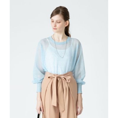 ＜allureville (Women)＞ラミーメランジシアープルオーバー