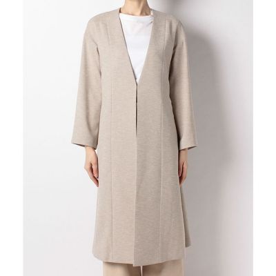 美品✨allureville アルアバイル ノーカラー ガウン コート リネン リネンライクガウンコート | allureville (Women)/アルアバイル