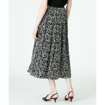 【セットアップ対応商品】グラフティプリントタックスカート