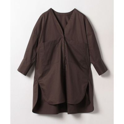 Vネックステップヘムロングシャツ | allureville (Women 