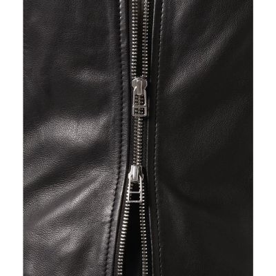 レザークルーネックブルゾン | allureville (Women