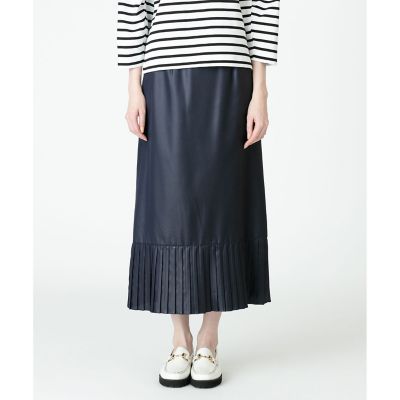 ＜allureville (Women)＞ヘムプリーツタイトスカート