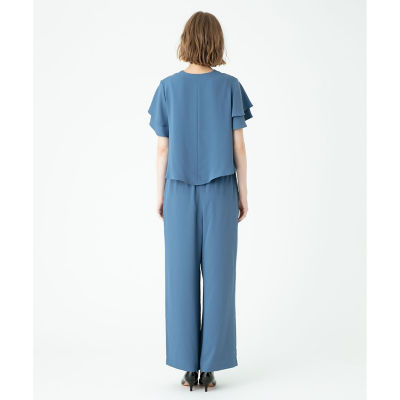 ６割引き！IENA エアリースリーブオールインワン ネイビー38 新品未使用 CROSS FUNCTION オールインワン 「シワになりにくい