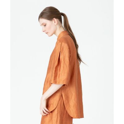 リネンシャンブレークロップドシャツ | allureville (Women 