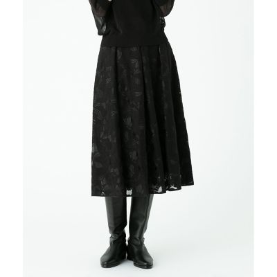 ＜allureville (Women)＞フラワーエンブロイダリーレーススカート