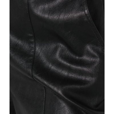 フェイクレザーテーパードパンツ