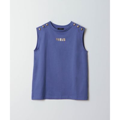 ＜allureville (Women)＞ショルダーボタンノースリーブプルオーバー