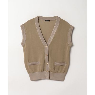 ＜allureville (Women)＞シアーコイルチュールジレ