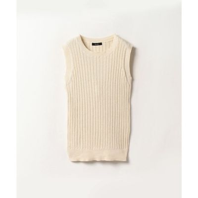 ＜allureville (Women)＞ラメフリゼワイドリブタンク