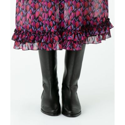 ＜allureville (Women)＞インヒールロングブーツ