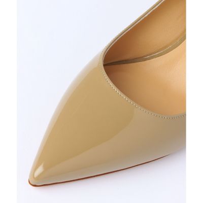 エナメルポインテッドパンプス