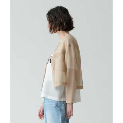 aere アエレ　シアージャケット　クリーム　38 aere アエレ シアージャケット クリーム 38 aere アエレ シアー
