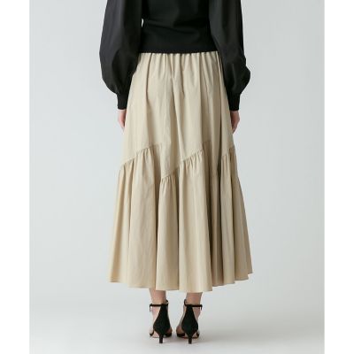 美品☆allureville アルアバイル バイヤス切替ギャザースカート M バイヤス切替ギャザースカート | allureville (Women