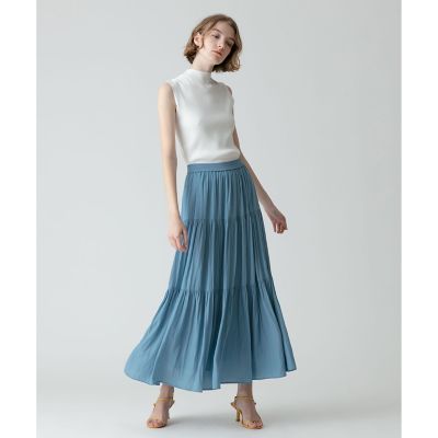 ティアードロングスカート