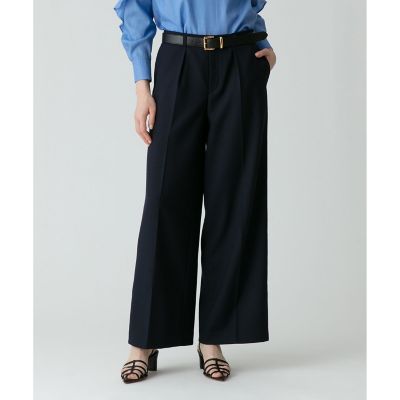 ＜allureville (Women)＞ローウエストワイドパンツ