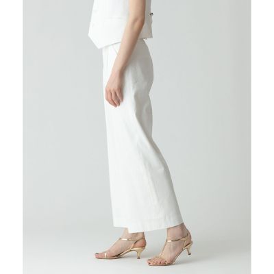 リネンツイルストレッチフレアパンツ|allureville OFFICIAL SITE