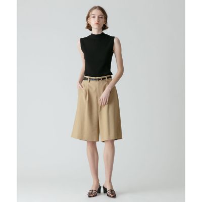 平二重織タックハーフパンツ|allureville OFFICIAL SITE