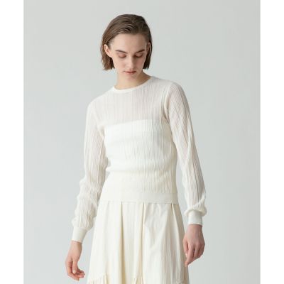【新品・未使用】アルアバイル　フィッシュネットニットジャケット フィッシュネットニットジャケット | allureville (Women