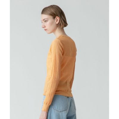 allureville - アルアバイル⭐︎ シアーストライプクループルオーバー シアーボトルネックプルオーバー|allureville OFFICIAL SITE