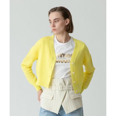 ＜allureville (Women)＞カベ糸スムースカーディガン