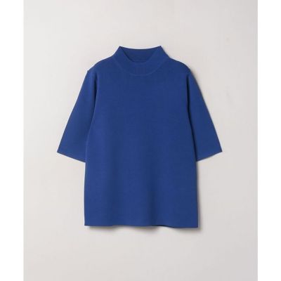 総針モックネック5分袖プルオーバー | allureville (Women
