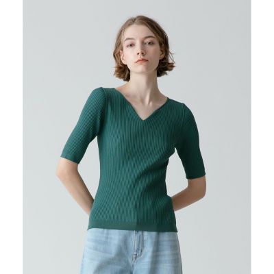 ＜allureville (Women)＞ビスチェネックプルオーバー