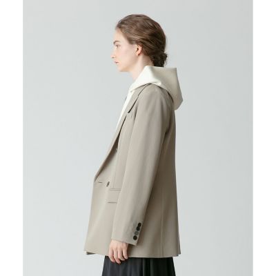 新品　Allureville　ハイカウントギャバダブルジャケット　黒　ブラック ハイカウントギャバダブルジャケット | allureville (Women