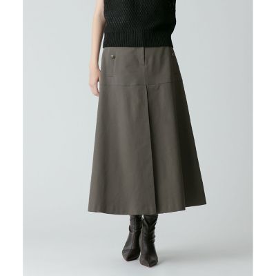 ＜allureville (Women)＞ツイルボックスタックスカート