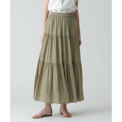 ＜allureville (Women)＞ティアードロングスカート
