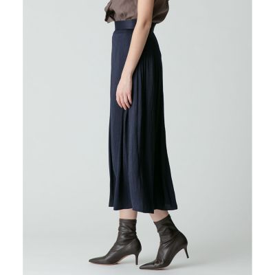 カッセンデニムサイドギャザースカート | allureville (Women