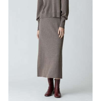 【セットアップ対応商品】ウールスムースタイトスカート