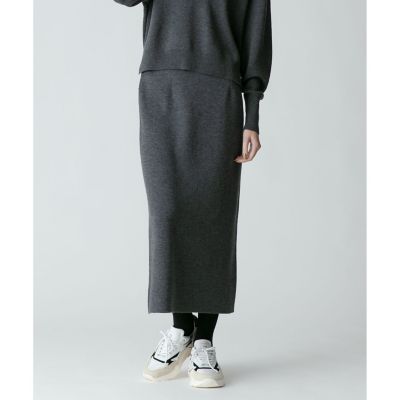 【セットアップ対応商品】ウールスムースタイトスカート