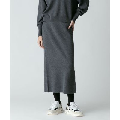 【セットアップ対応商品】ウールスムースタイトスカート