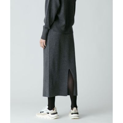 【セットアップ対応商品】ウールスムースタイトスカート