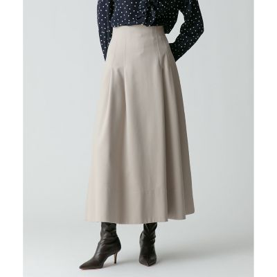 ＜allureville (Women)＞ポリエステル調フランネルフレアスカート
