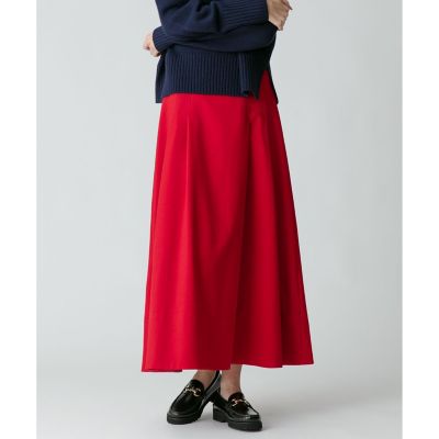 ポリエステル調フランネルフレアスカート