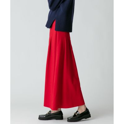 ポリエステル調フランネルフレアスカート