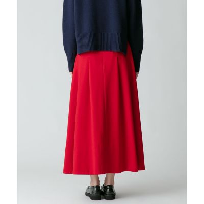 ポリエステル調フランネルフレアスカート