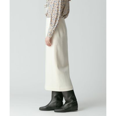 カラーメルトン釦付キタイトスカート | allureville (Women