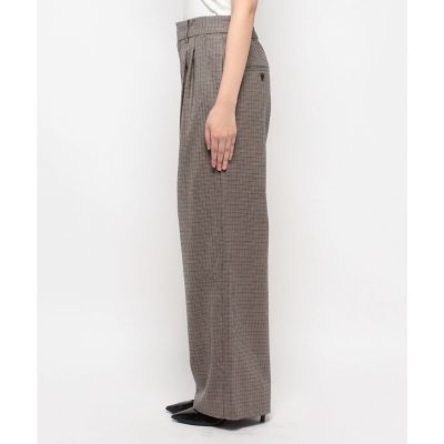 ガンクラブチェック2タックパンツ | allureville (Women 