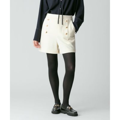 allureville ホワイトショートパンツ ホワイト系 allureville (Women)のショート・ハーフパンツ