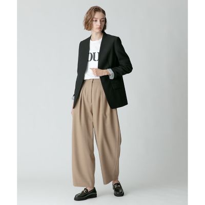 【美品】アルアバイル ウエストタックパンツ サイズ2♡ ギャバ2タックパンツ | allureville (Women)/アルアバイル