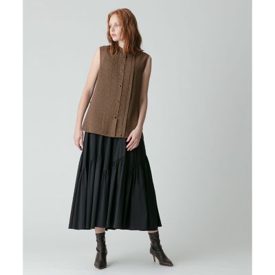 シアクレープバックフリルブラウス | allureville (Women 