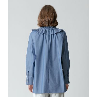 タイプライターダブルフリルブラウス