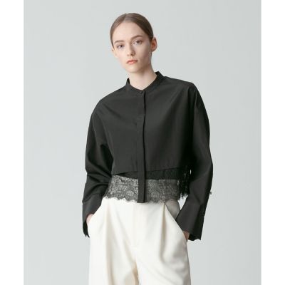 アルアバイル　タイプライターレーシーヘムブラウス　定価29700円　23S/S タイプライターレーシーヘムブラウス | allureville (Women