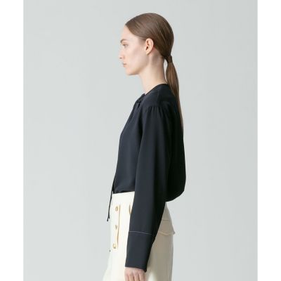 ジョーゼット細パイピングブラウス | allureville (Women