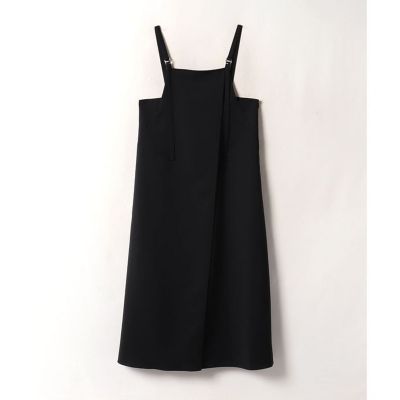 ＜allureville (Women)＞マットストレッチラップサロペットワンピース