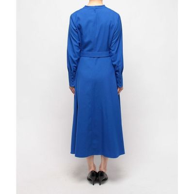 梳毛調ポリエステルスラッシュネックワンピース | allureville (Women