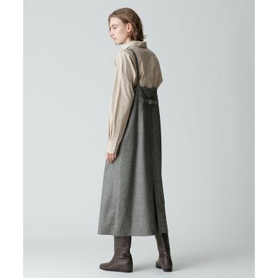 シックツイードラップサロペットワンピース | allureville (Women